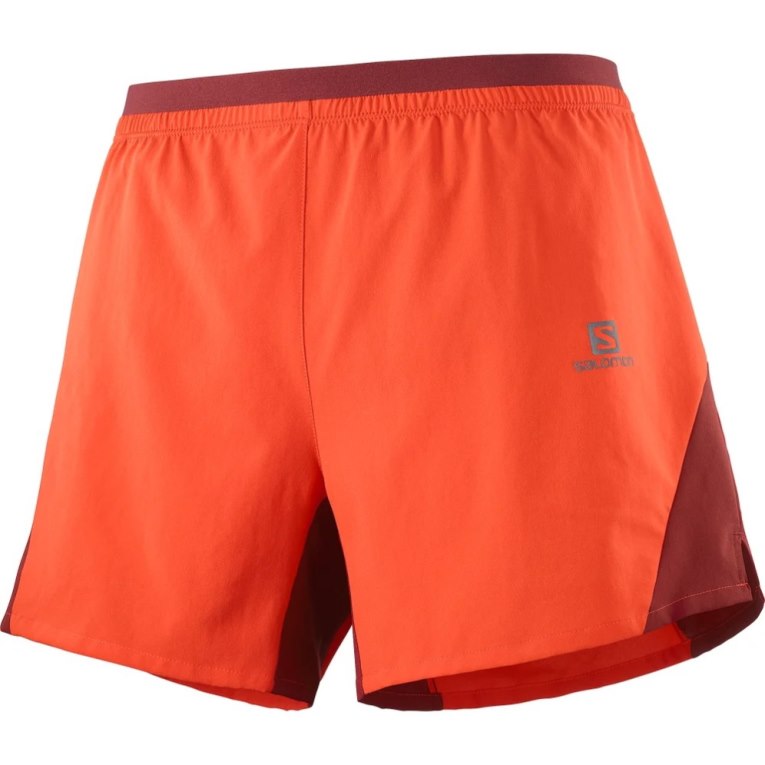 Calções Salomon Cross 5'' Masculino Vermelhas | PT N17864